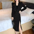New Fashion Exclusive Two Piece Short Slim Coat with Split Skirt